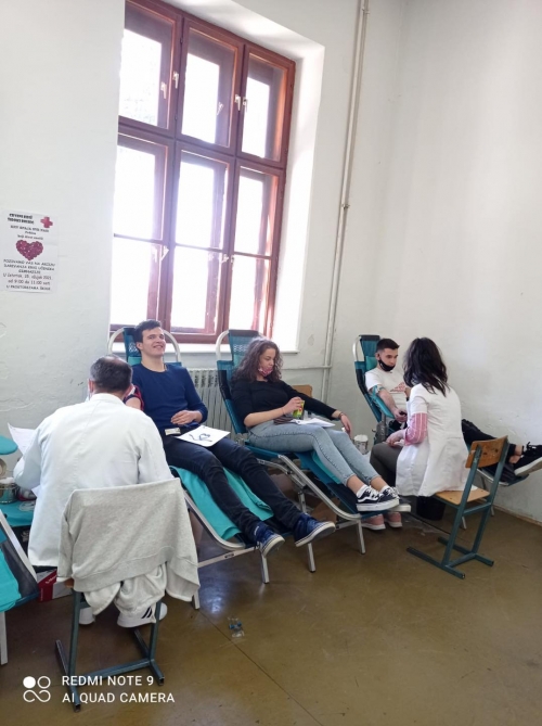 CK Široki Brijeg: Gimnazijalci darovali 25 doza krvi!